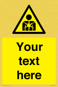 Custom Warning substance or mixture presenting a health hazard